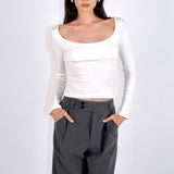 SCG MADE | Margaux Long Sleeve Square Neck Top