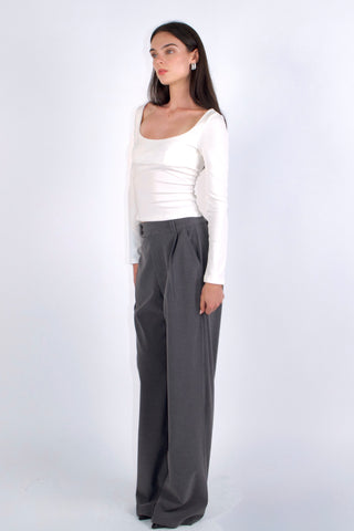 Margaux Long Sleeve Square Neck Top