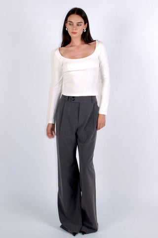 Margaux Long Sleeve Square Neck Top