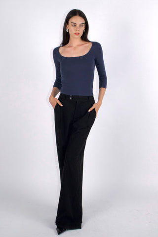 Frankie square neck 3/4 sleeve top