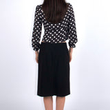 SCG MADE | Vivien Button Front Polka-dot Blouse