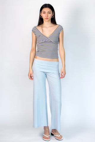 Studio Low-Rise Fold-Over Ankle Pants