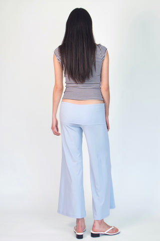 Studio Low-Rise Fold-Over Ankle Pants