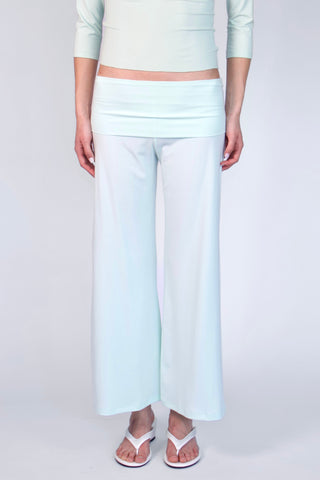 Studio Low-Rise Fold-Over Ankle Pants