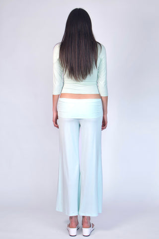 Studio Low-Rise Fold-Over Ankle Pants