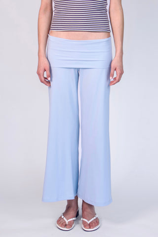 Studio Low-Rise Fold-Over Ankle Pants