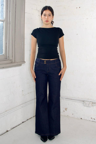 Rita Low-rise Jeans in Dark wash