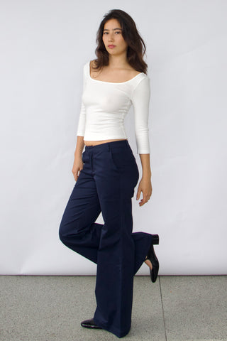 Frankie square neck 3/4 sleeve top