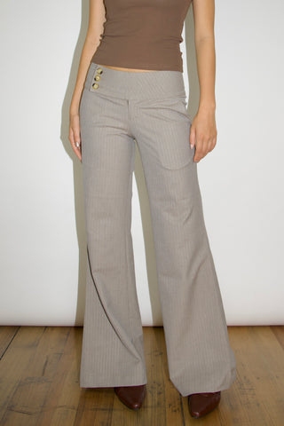 Evelyn Low-rise Striped Trousers