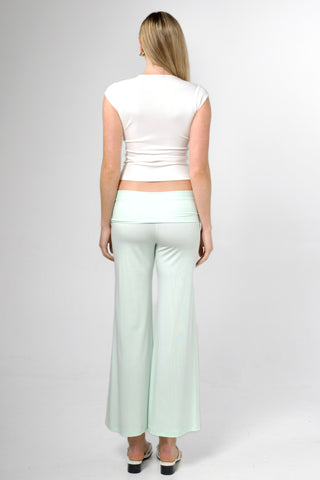 Studio Low-Rise Fold-Over Ankle Pants