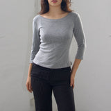 SCG MADE | Clara 90s Basic 3/4 Sleeve Top