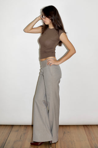 Evelyn Low-rise Striped Trousers