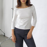 SCG MADE | Clara 90s Basic 3/4 Sleeve Top