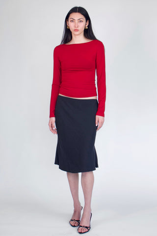 Carolyn Bamboo Boatneck Top