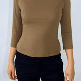 SCG MADE | Clara 90s Basic 3/4 Sleeve Top