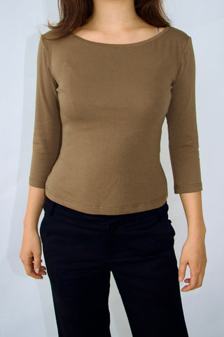 Clara 90s Basic 3/4 Sleeve Top