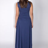 SCG MADE |Rene Boatneck Cupro-blended Maxi Dress
