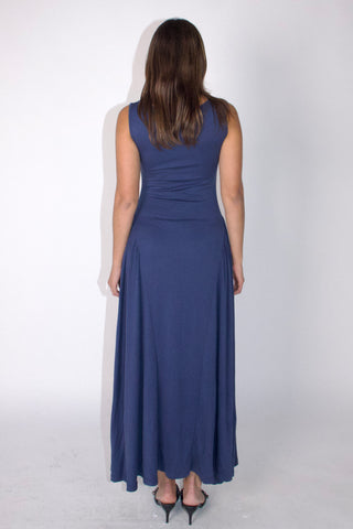 Rene Boatneck Cupro-blended Maxi Dress