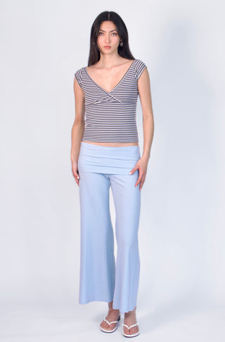 Studio Low-Rise Fold-Over Ankle Pants