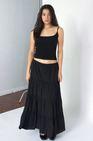 Fairy ruffle midi skirt