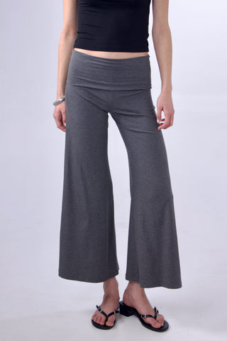 Studio Low-Rise Fold-Over Ankle Pants