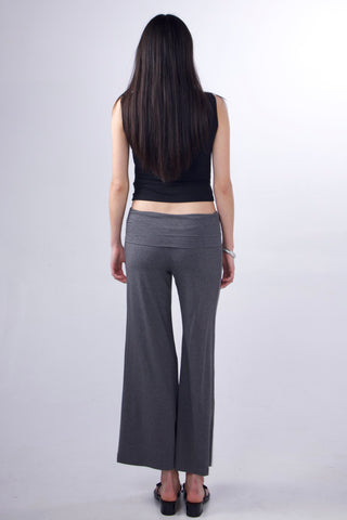 Studio Low-Rise Fold-Over Ankle Pants