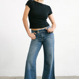 SCG MADE | Rita Low-rise Jeans in Medium wash