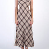 SCG MADE |Caroline Plaid Maxi Dress