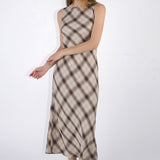 SCG MADE |Caroline Plaid Maxi Dress