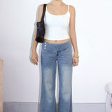 SCG MADE | Evelyn Low-rise Jeans in Light wash