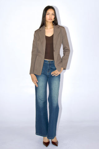 Sloane Tailored Wool Blend Blazer