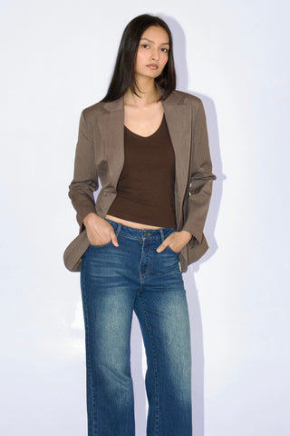 Sloane Tailored Wool Blend Blazer