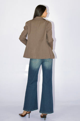 Sloane Tailored Wool Blend Blazer