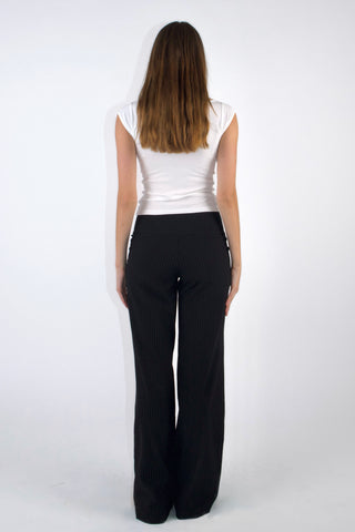 Evelyn Low-rise Striped Trousers