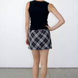 SCG MADE | Elena plaid mini skorts