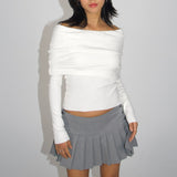 Vivian off-shoulder knit top