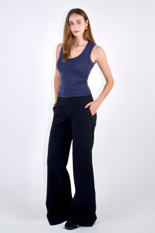 Evelyn Low-rise Striped Trousers