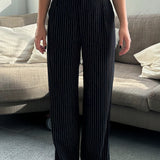 SCG MADE |Everyday Favourite Mid-rise Striped Trousers