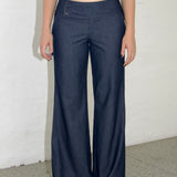 SCG MADE | Evelyn Low-rise Tencel Jeans in Dark Blue