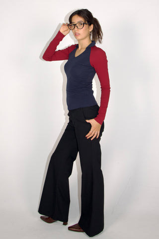 Marley 90s Polo Cotton Long Sleeves Top