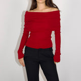 Vivian off-shoulder knit top