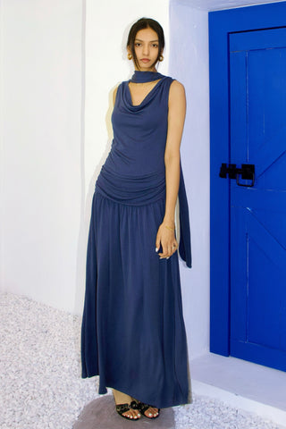 Isla Cupro-blended Maxi Dress