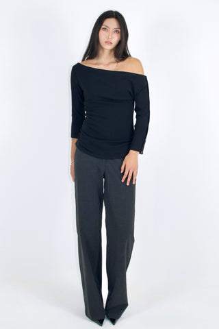 Greta 3/4 Sleeve Button Cuff Top