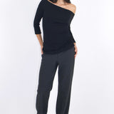 SCG MADE | Greta 3/4 Sleeve Button Cuff Top