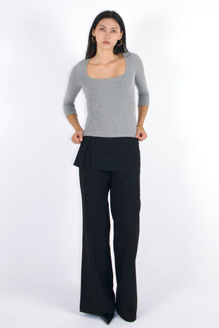 Frankie square neck 3/4 sleeve top