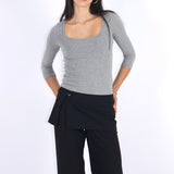 SCG MADE | Frankie 方领 3/4 袖上衣