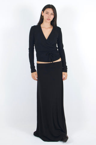 Basic Low-rise Ultra-soft Maxi Skirt