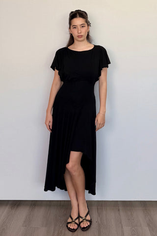Elara Asym Bamboo Drape Dress