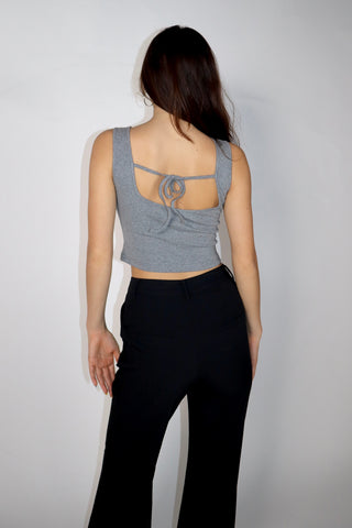 Rene backless boatneck tank