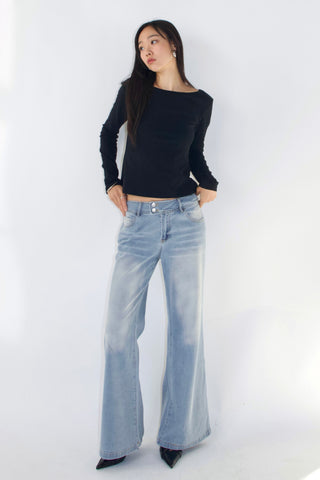 Rita Low-rise Jeans in Light wash